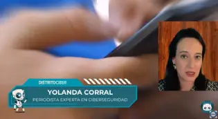 Intervención de Yolanda Corral en DistritoCiber para hablar sobre el grooming.